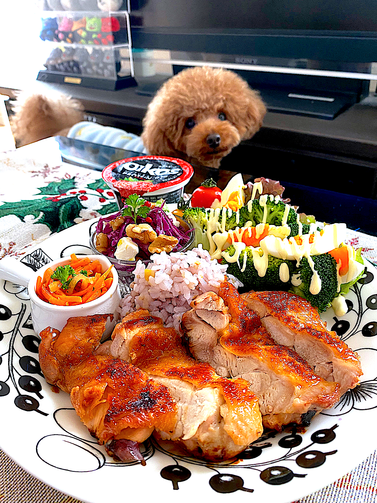 鶏肉の照り焼きプレート🐥