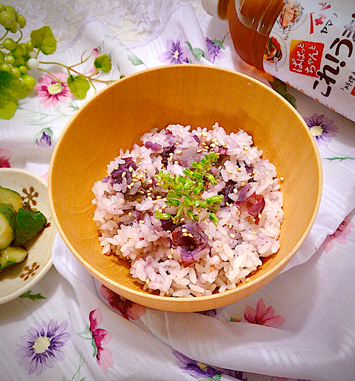 🍠紫芋のご飯🍠