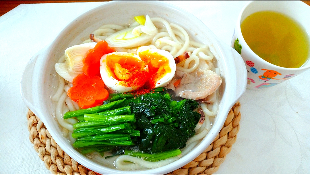 2/27のお昼ご飯
煮込みうどん