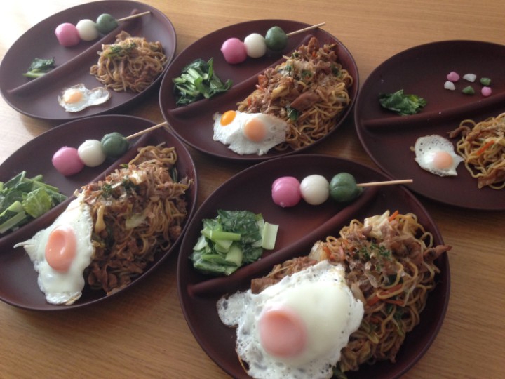 ✽春の焼きそばプレート🍡✽