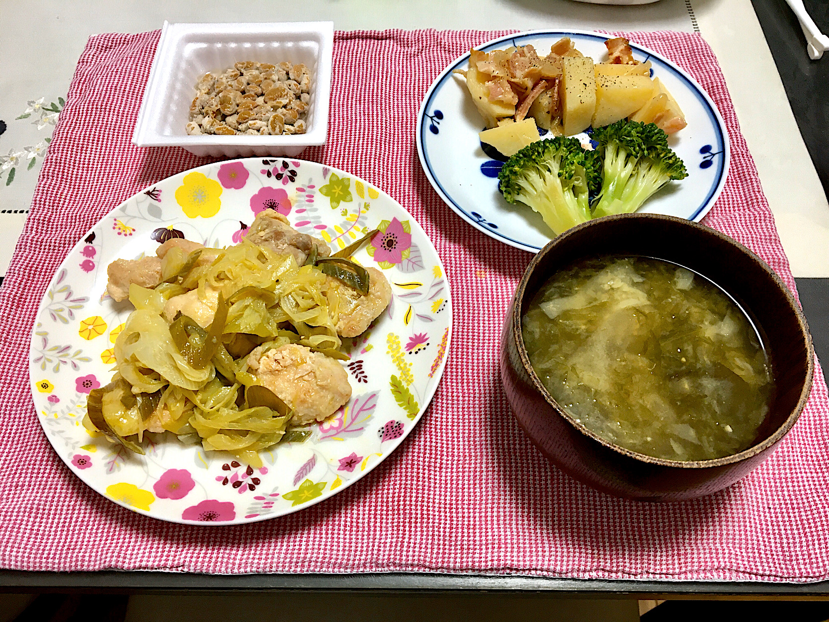 鶏肉と長葱のカレーマリネのご飯