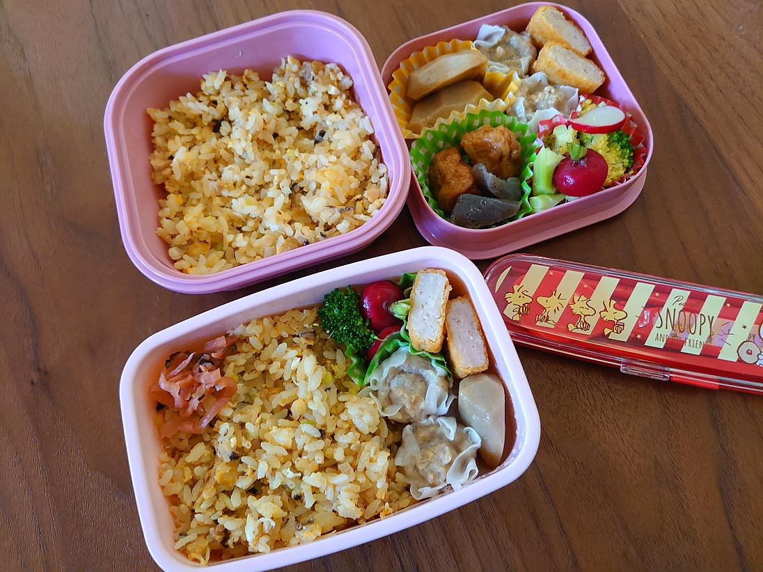 今日はチャーハン弁当