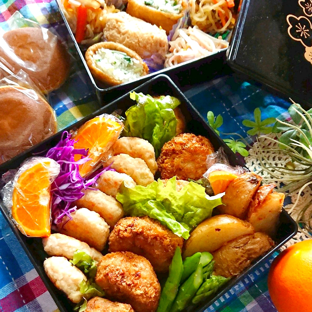 Oni Mama さんの料理 春キャベツと挽き肉のメンチカツ弁当 で娘へ差し入れ お花見bentoグランプリ ヤマサ醤油株式会社