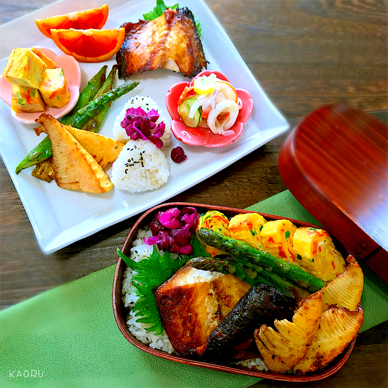 鯖の西京焼きと焼き春野菜BENTO＆LUNCH