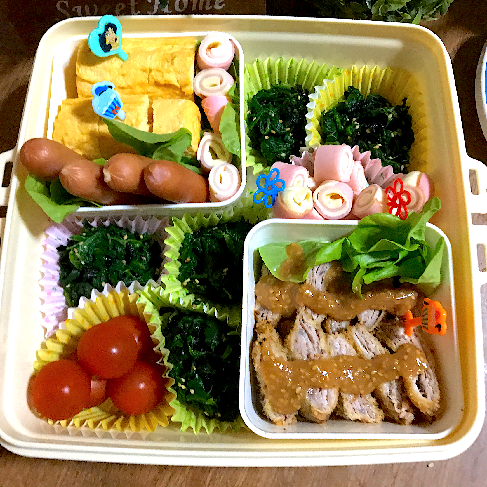 今日の作り置き弁当🍱