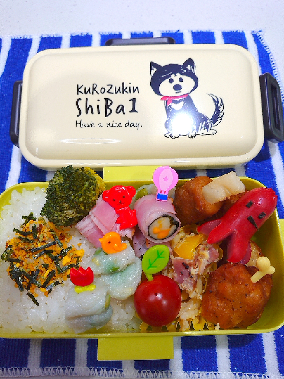 今日の子供のお弁当😋🌷