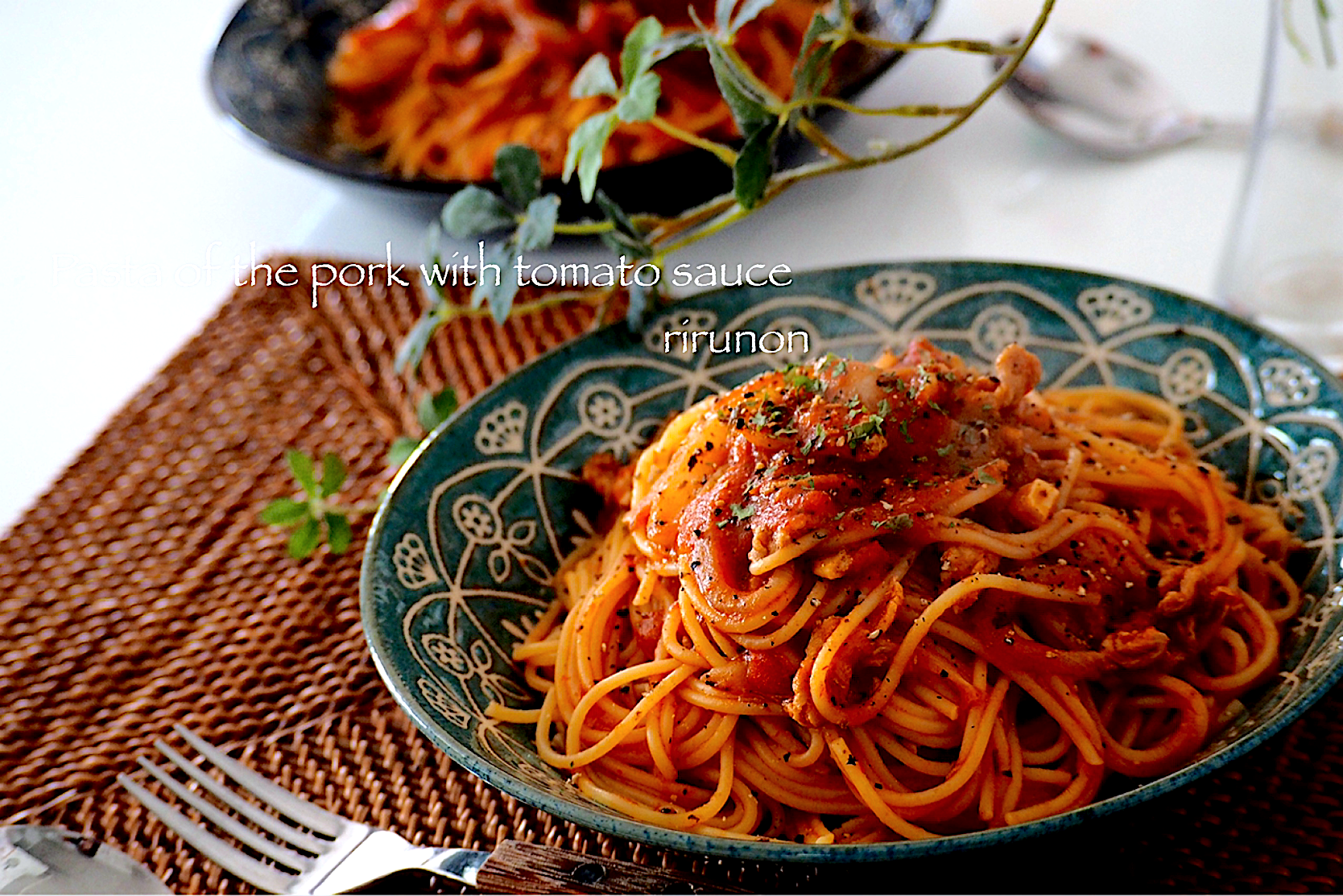 上州豚のトマトソースパスタ🍝