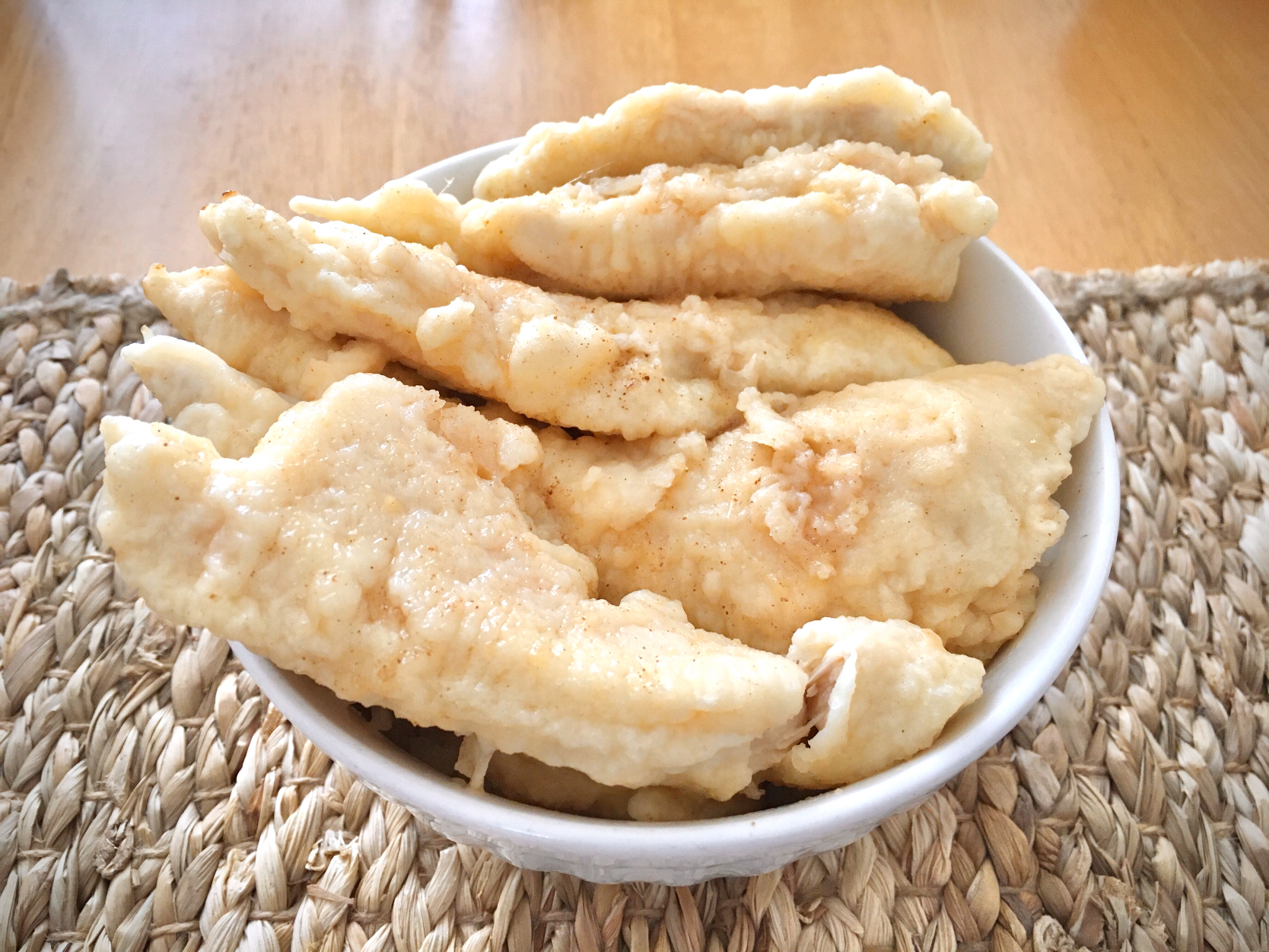 ド派手にとり天のみの天丼