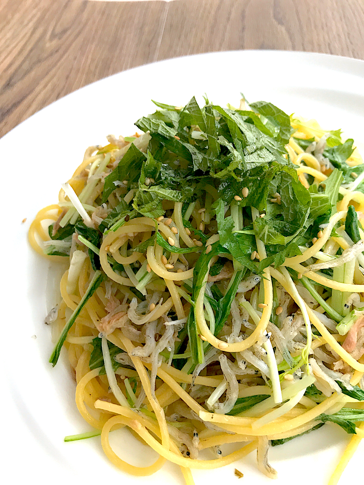 しらすとツナと水菜のこれうまつゆパスタ ぱぱっと超時短グランプリ ヤマサ醤油株式会社