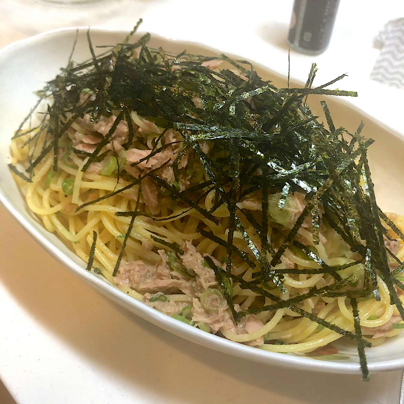 簡単美味しい🍝ツナとネギの和風パスタ