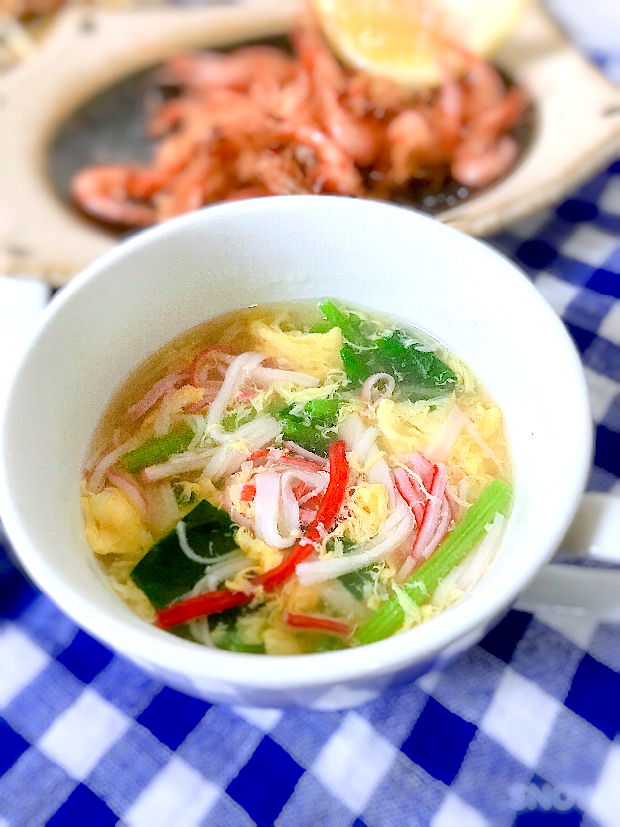 カニカマとほうれん草の卵の中華スープ リメイク料理グランプリ ヤマサ醤油株式会社