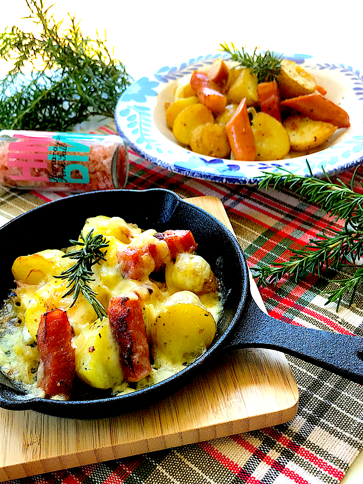 🌿ハーブ香る新じゃがジャーマンポテトと息子用チーズ焼き🧀