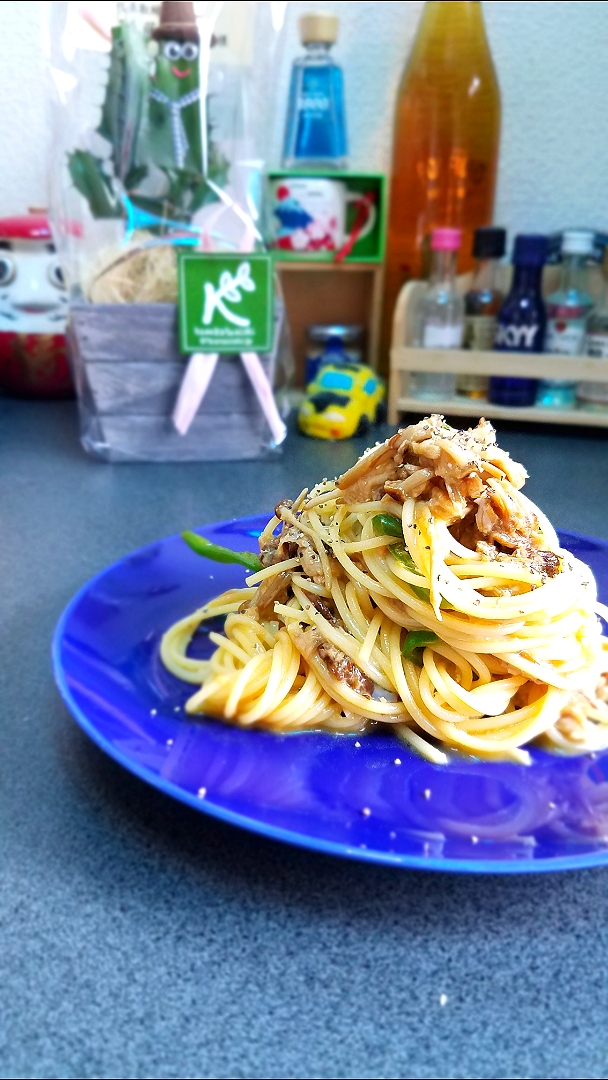 冷蔵庫にある材料で、和風カルボナーラ😋