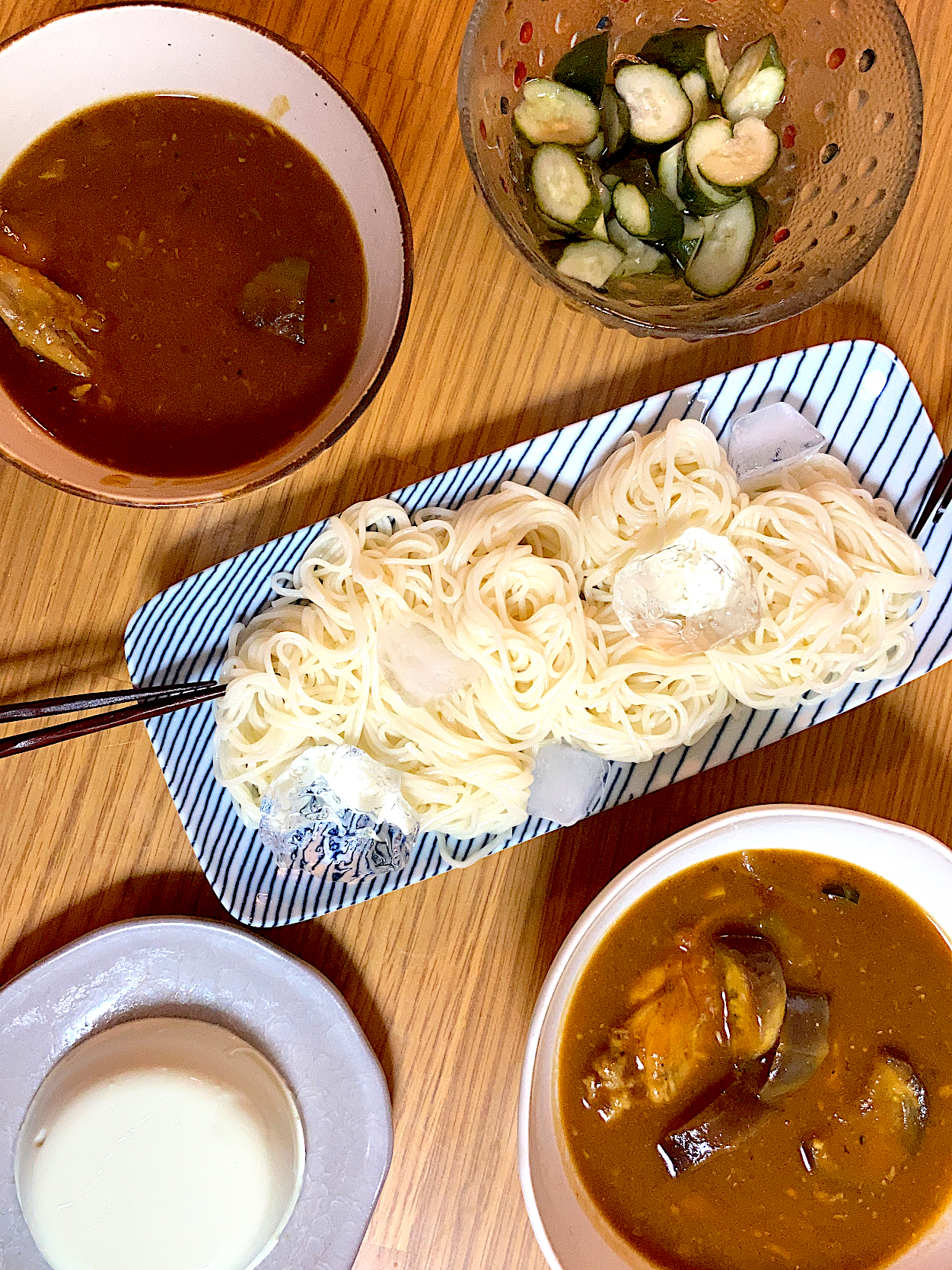 アヒージョ→からの、スープカレー^ - ^