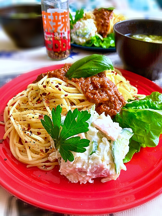 担々麺風スパゲティ