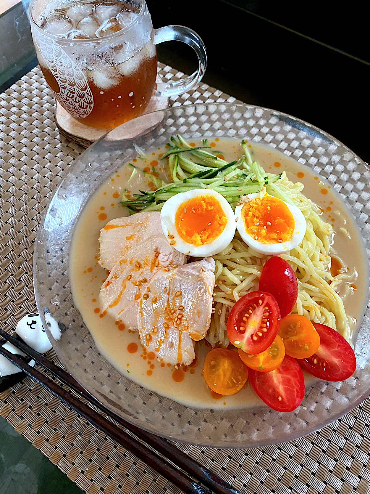 ゆかりさんの料理 柔らかジューシー鶏ハムトッピング冷やし麺