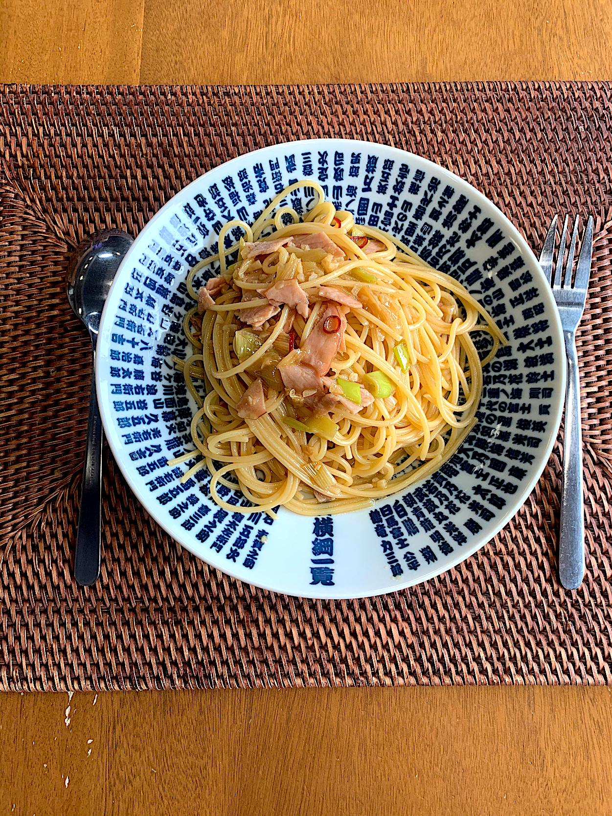 にんにくの醤油パスタ