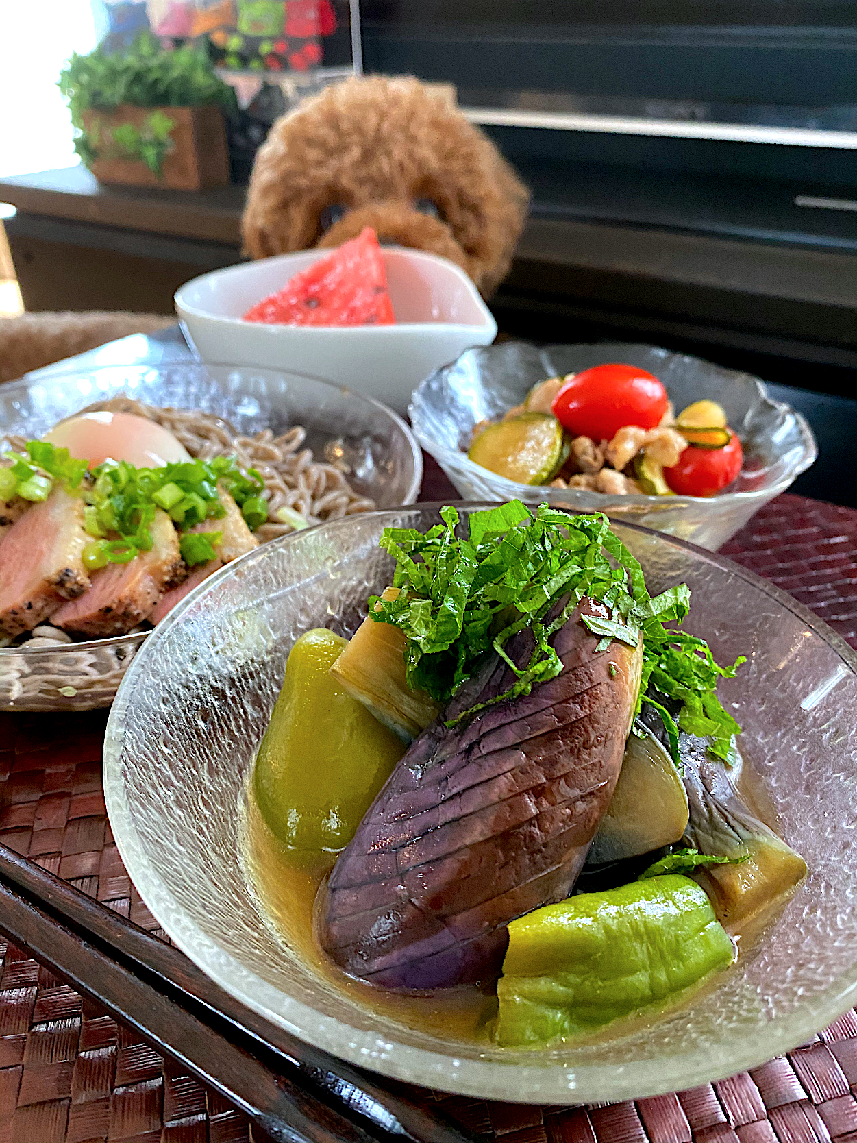 茄子とピーマンの焼き浸し🍆