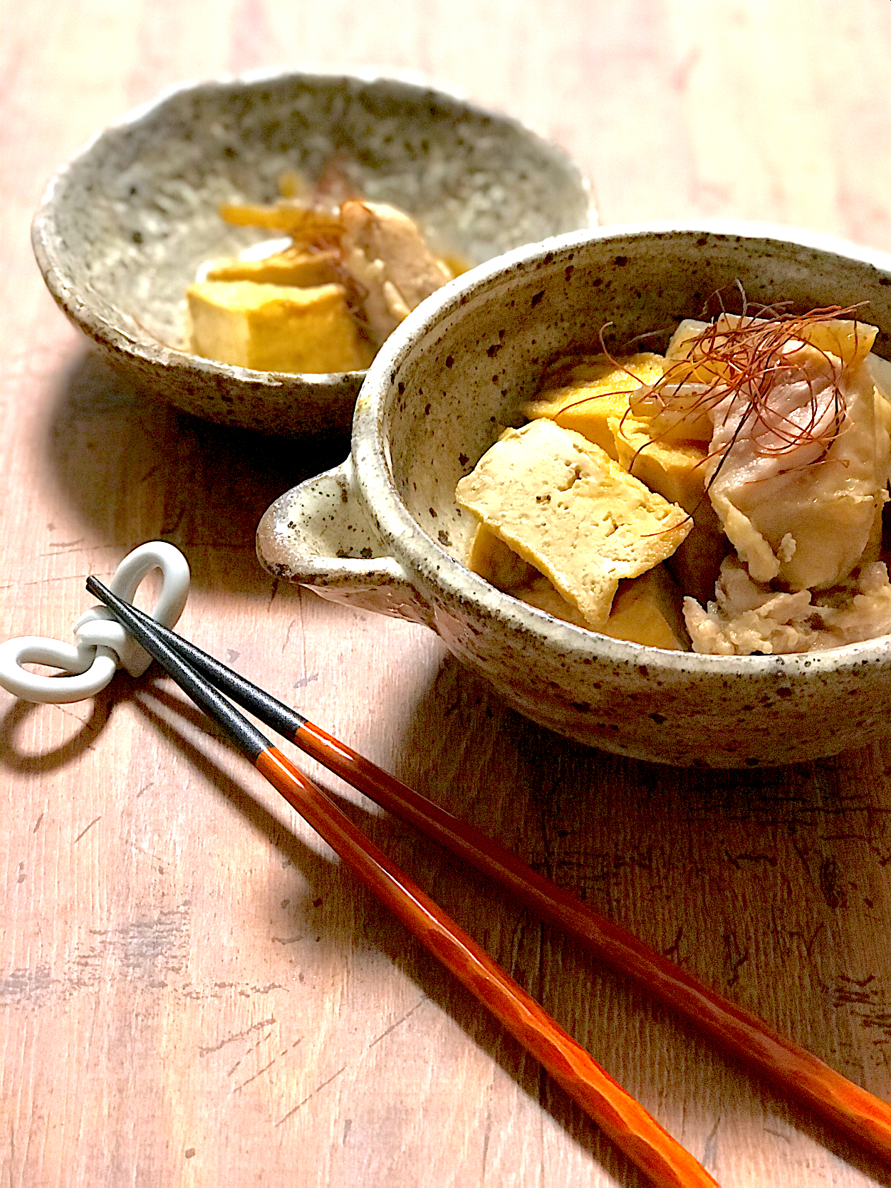 鶏肉こんにゃく厚揚げ煮物　＃糖質オフ