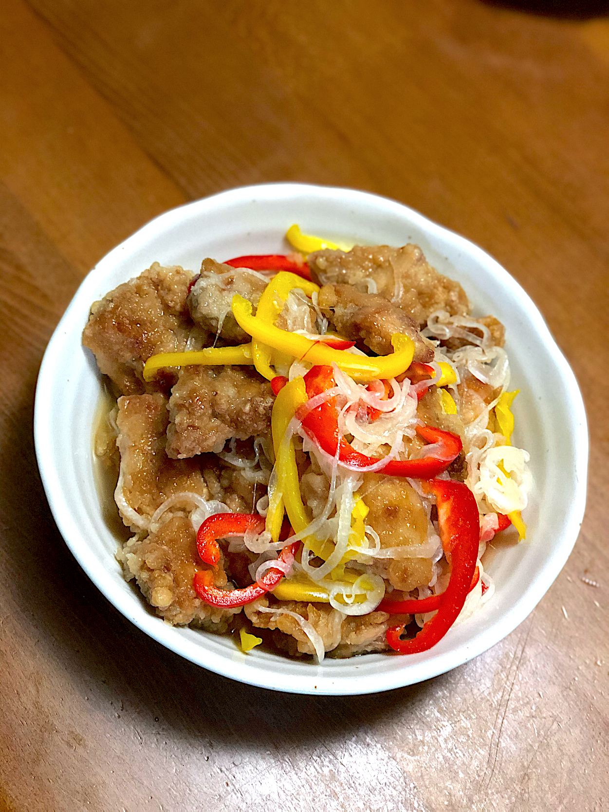 7月21日㈫   晩ご飯❗  唐揚げマリネ