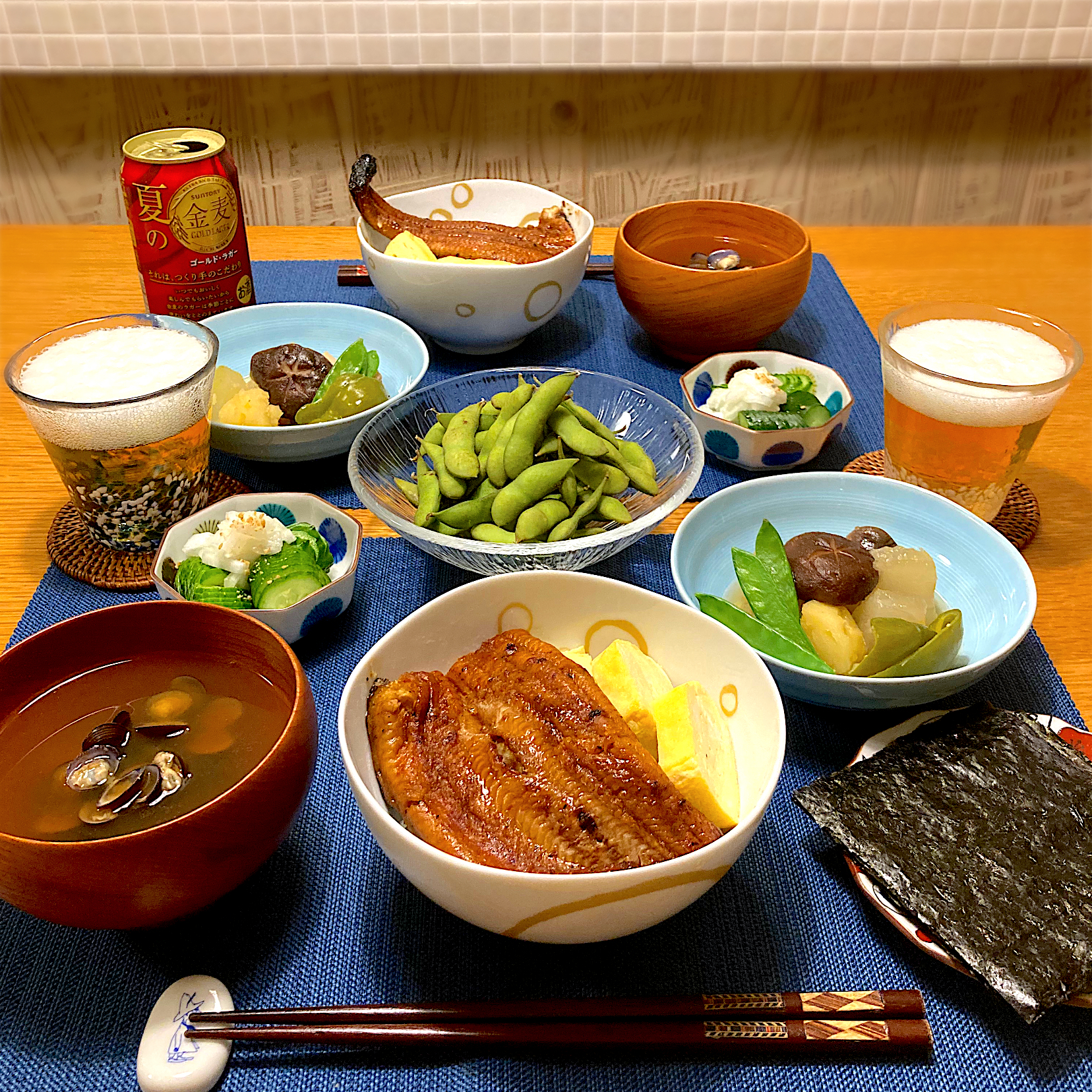 土用の丑の日の晩ごはん