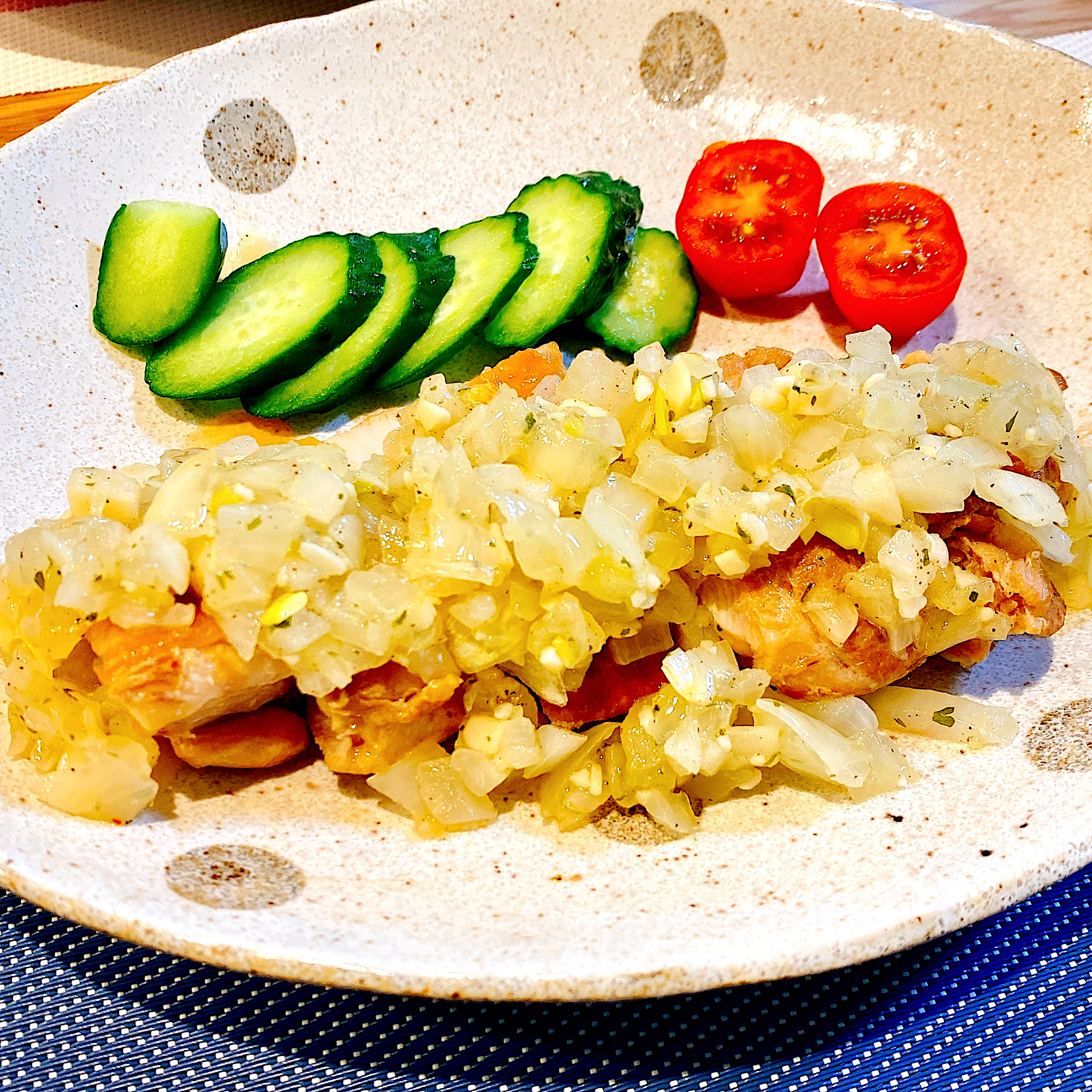 玉ねぎソースのチキンソテー🧅