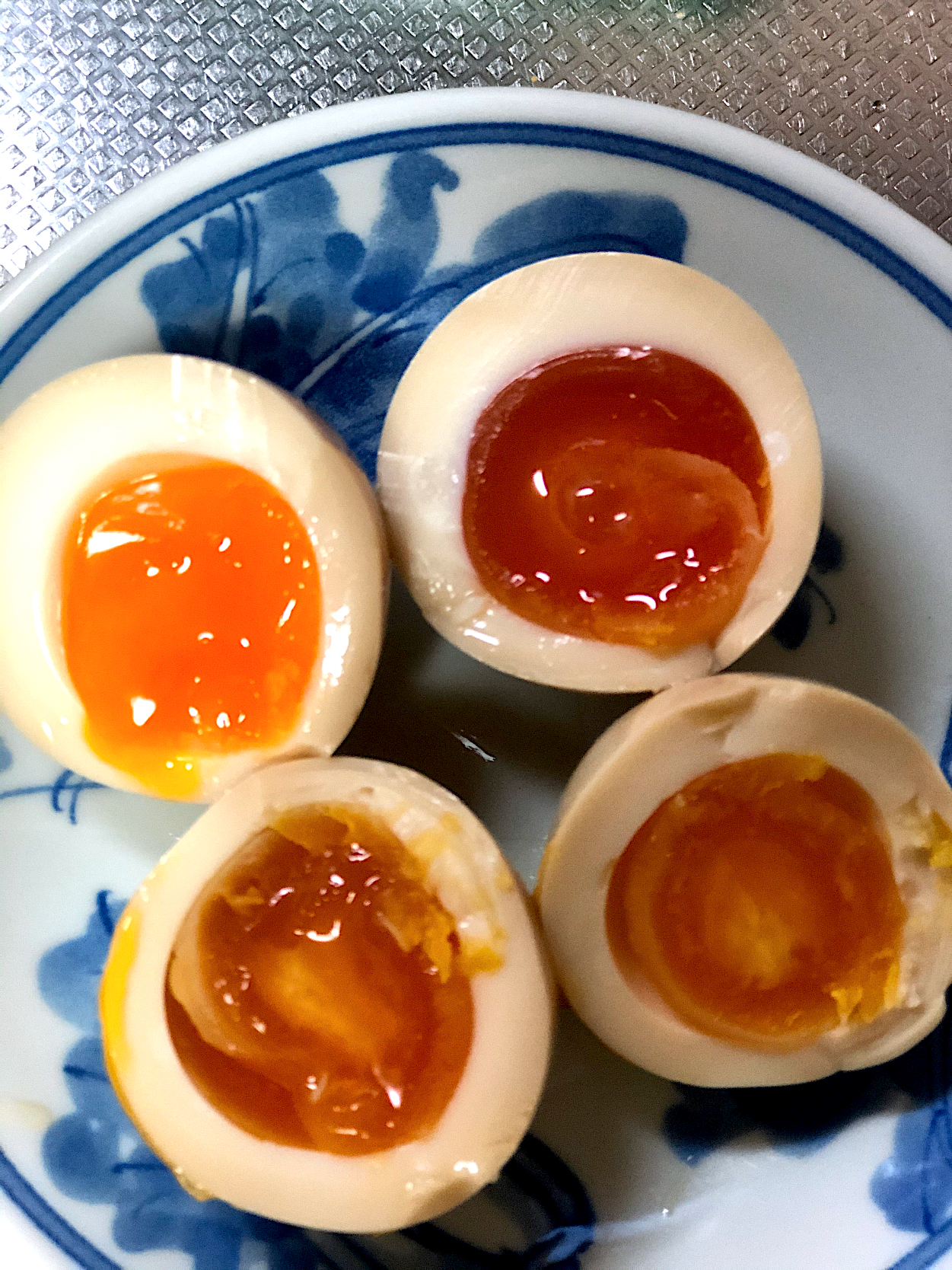 味玉作りました🥚 半熟具合が丁度良い