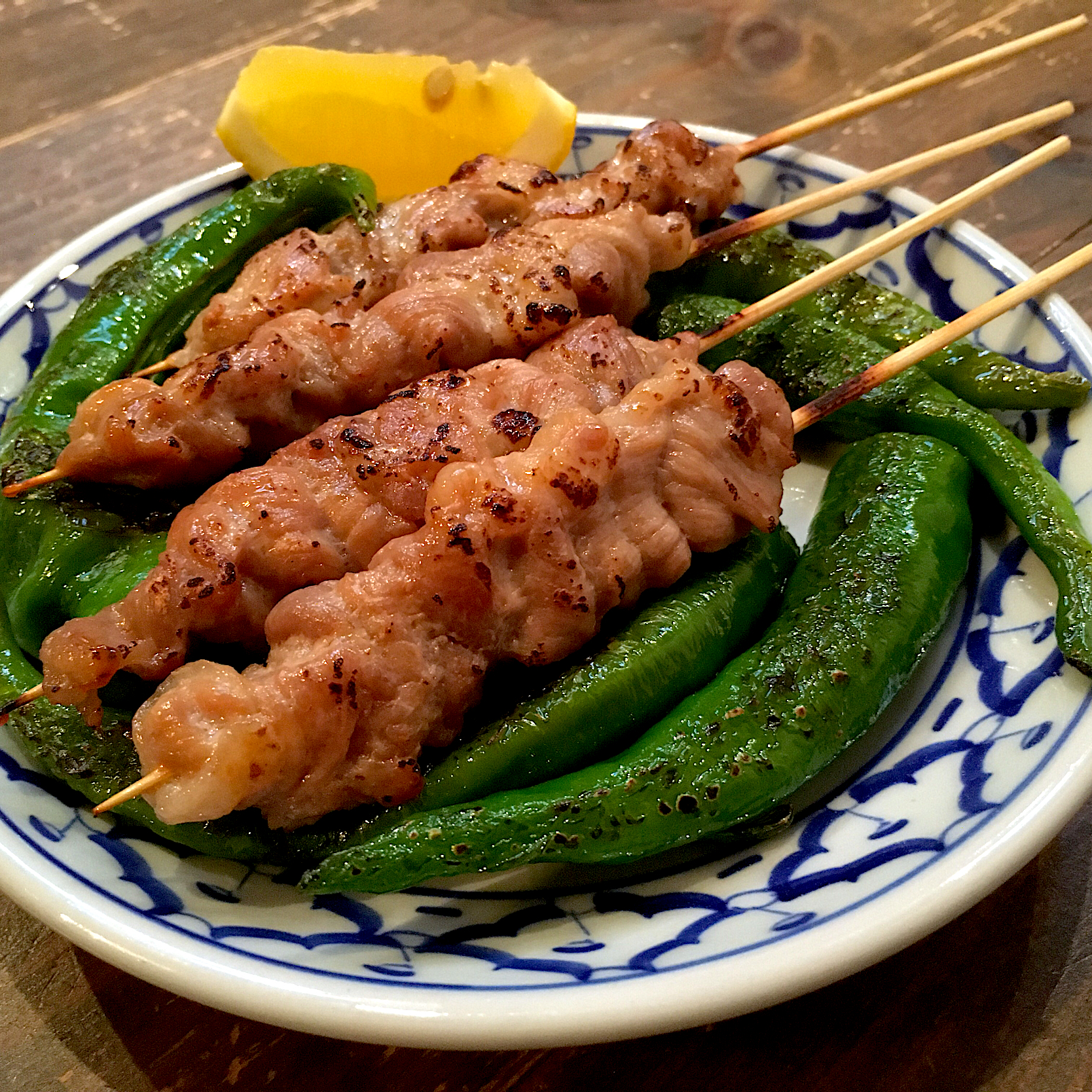 ナンプラー香るタイ風豚こま串🇹🇭万願寺添え #おうちで旅行