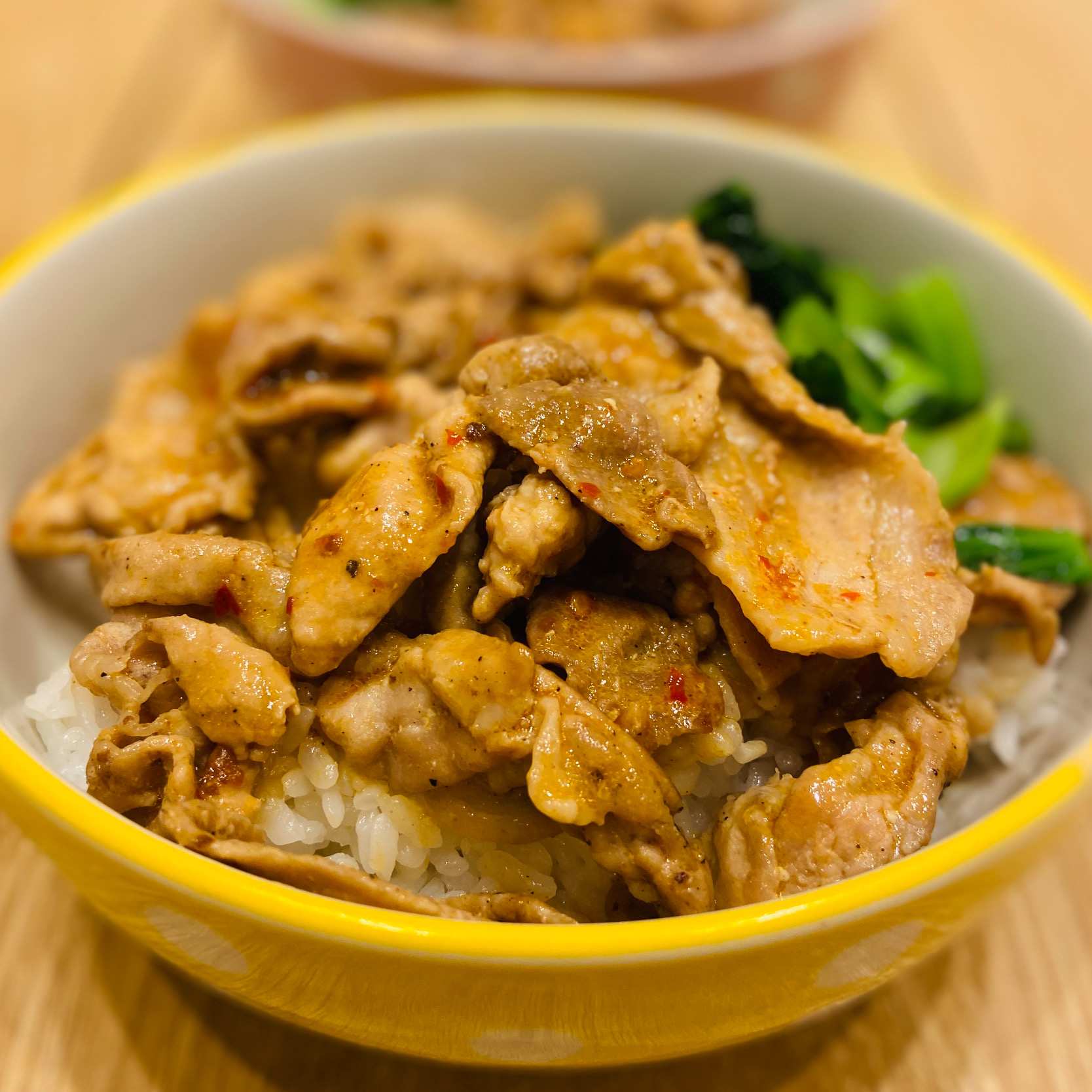 豚こまでビビンバ丼