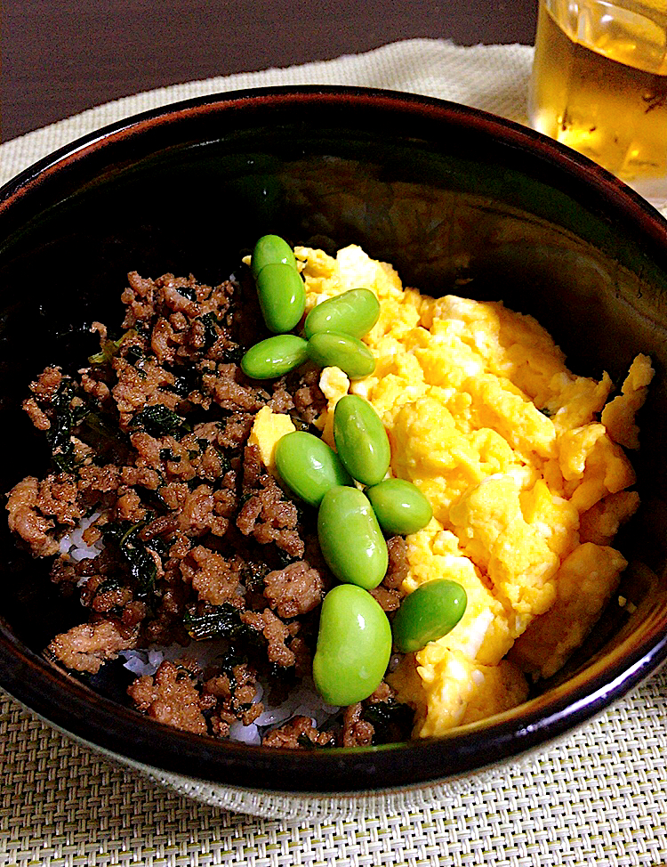 豚ひき肉のそぼろ丼