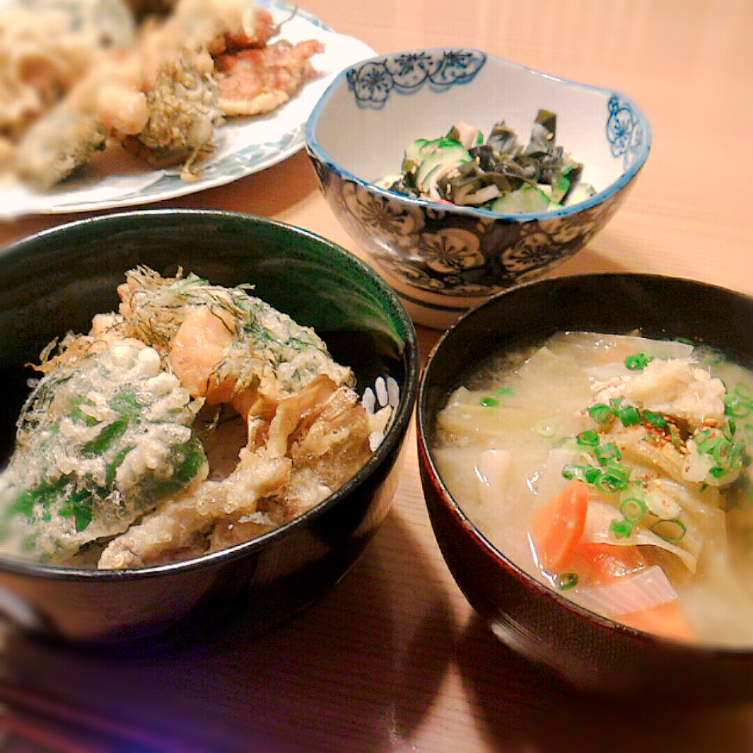 天バラ（塩味天丼）