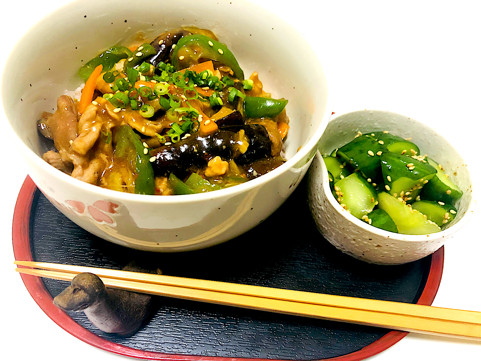 麻婆🍆丼＼(^o^)／