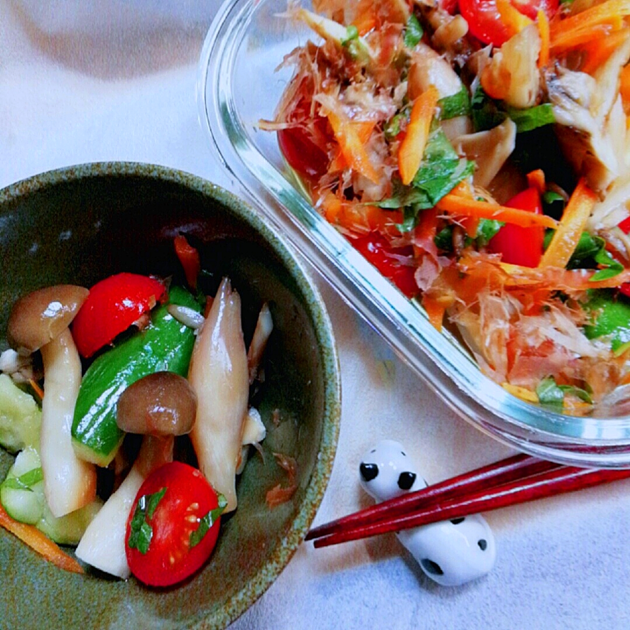 由美さんの料理から

カンタン酢できのこいっぱい🍄和風ピクルス!