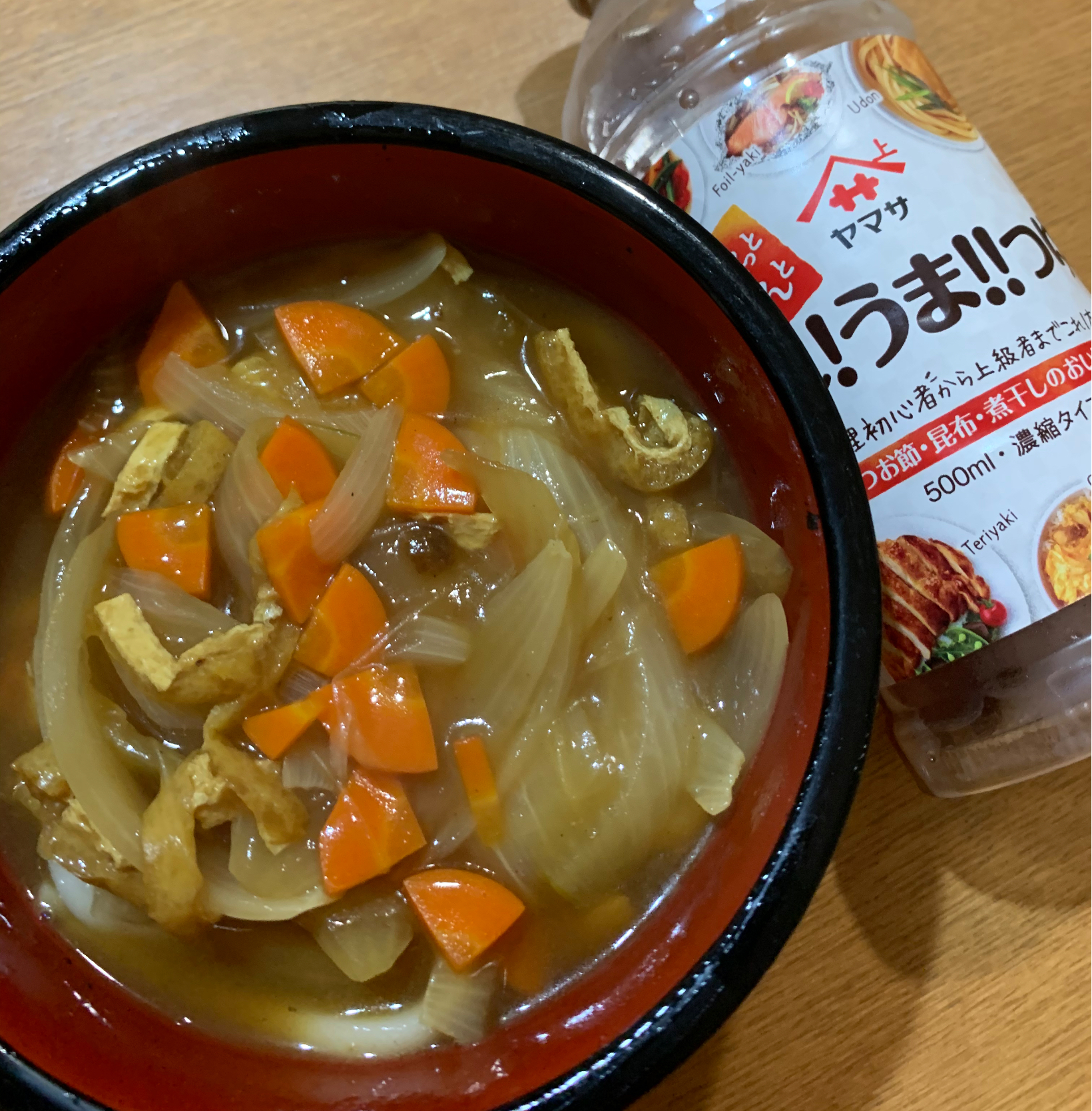 残ったおでんのつゆでリメイク🍢カレーうどん