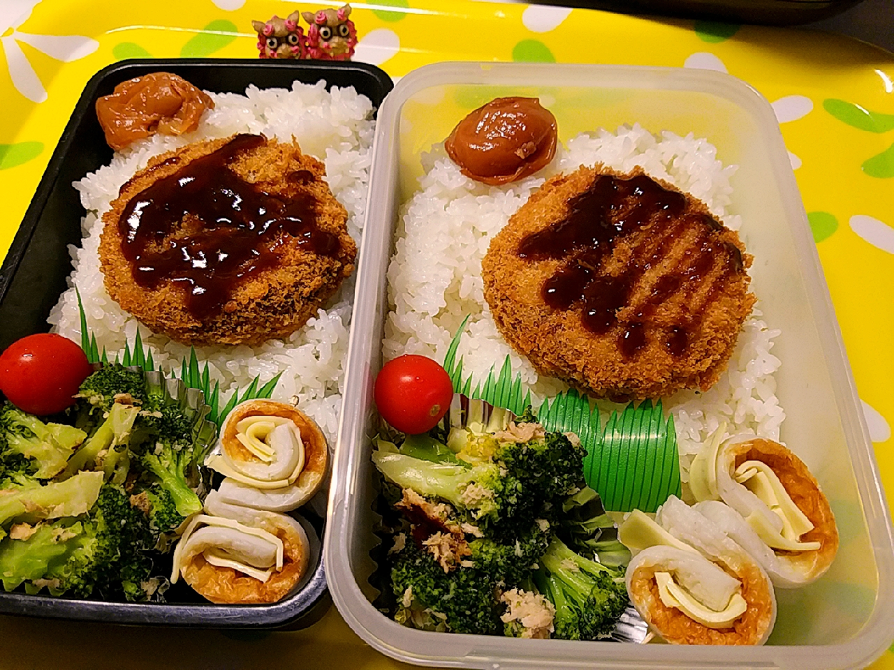 夫弁当、息子弁当