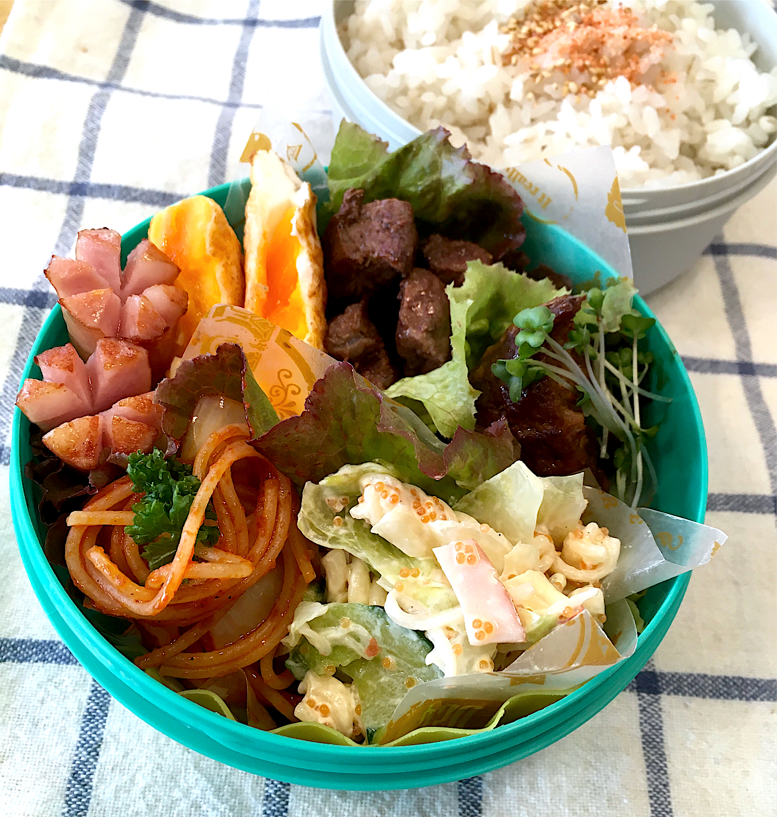 今日のパパ弁当はお子様ランチ風お弁当♪