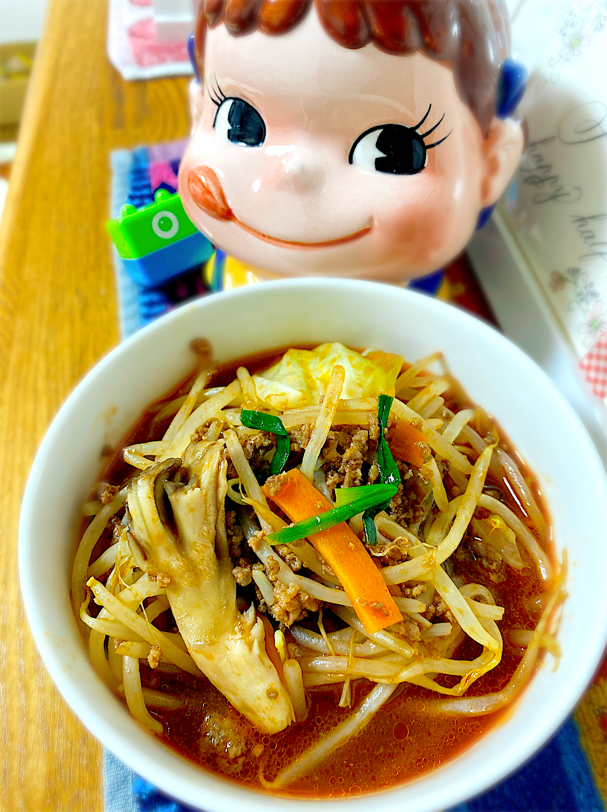 おうちでBBQ感♡合挽肉とお野菜きのこのバーベキューソース炒め。