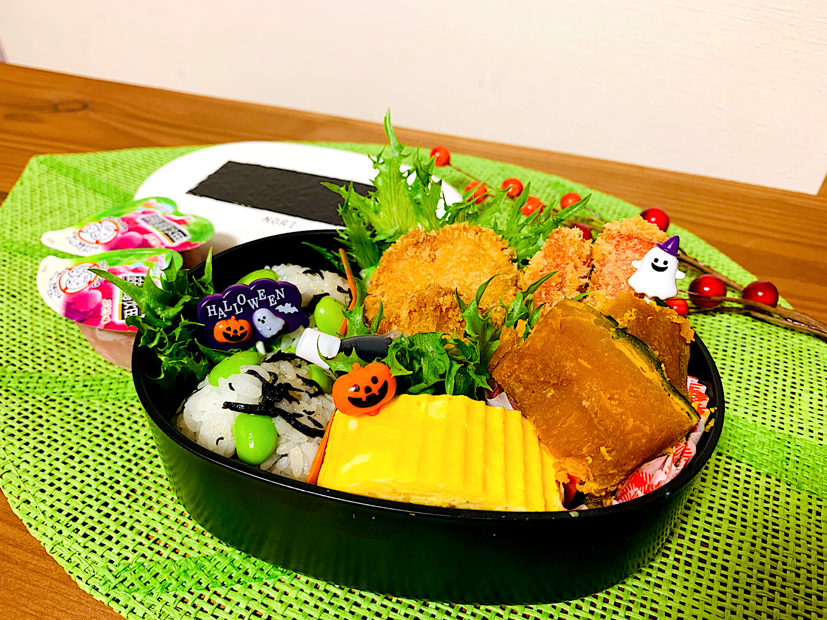 娘のお弁当🍱ハムカツ弁当