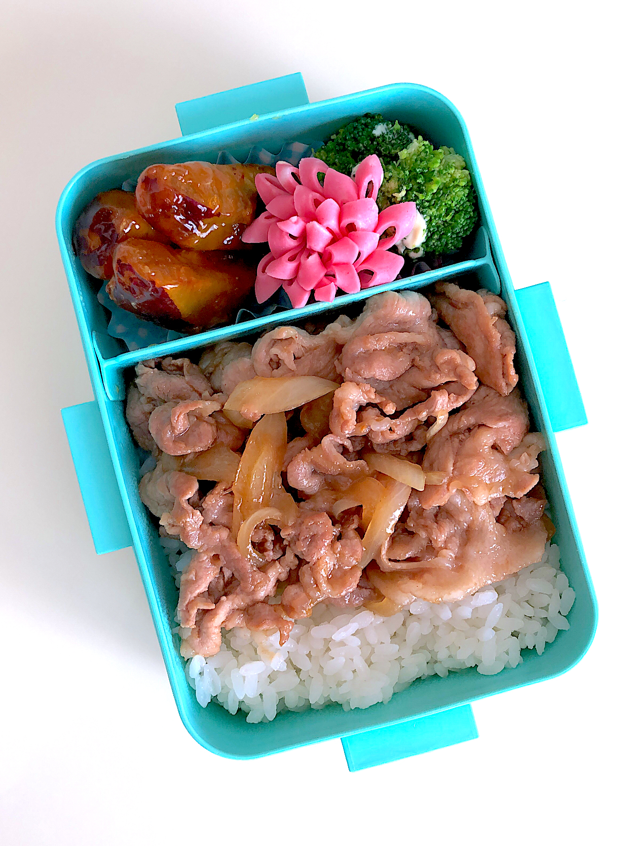 生姜焼き丼弁当♪