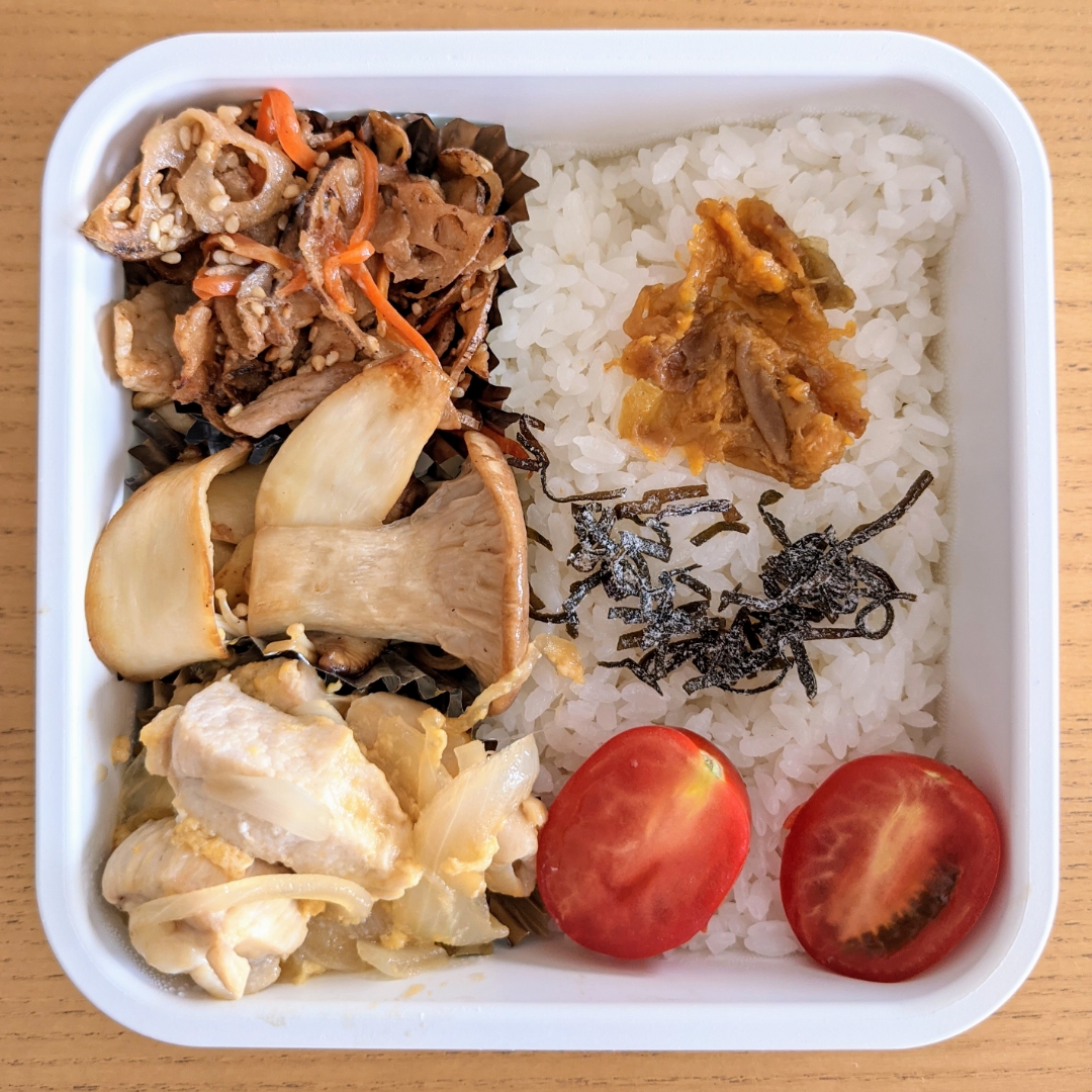 お弁当！茶色い😎