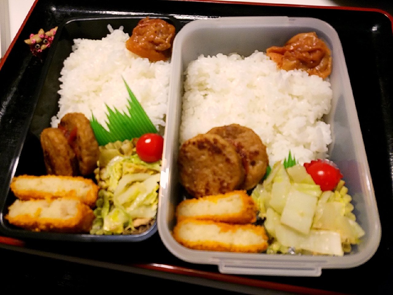 夫弁当、息子弁当