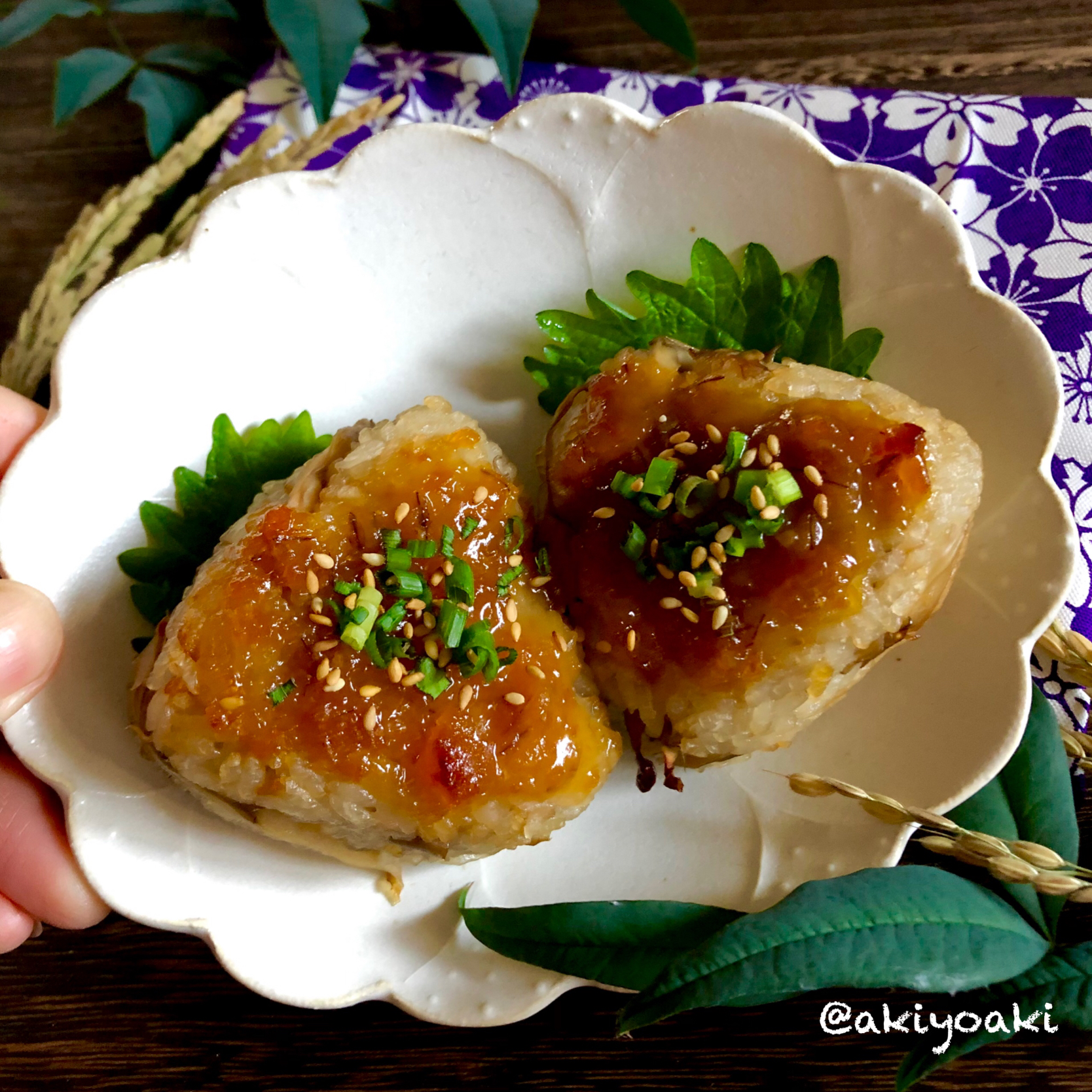 柚子味噌焼きおにぎり