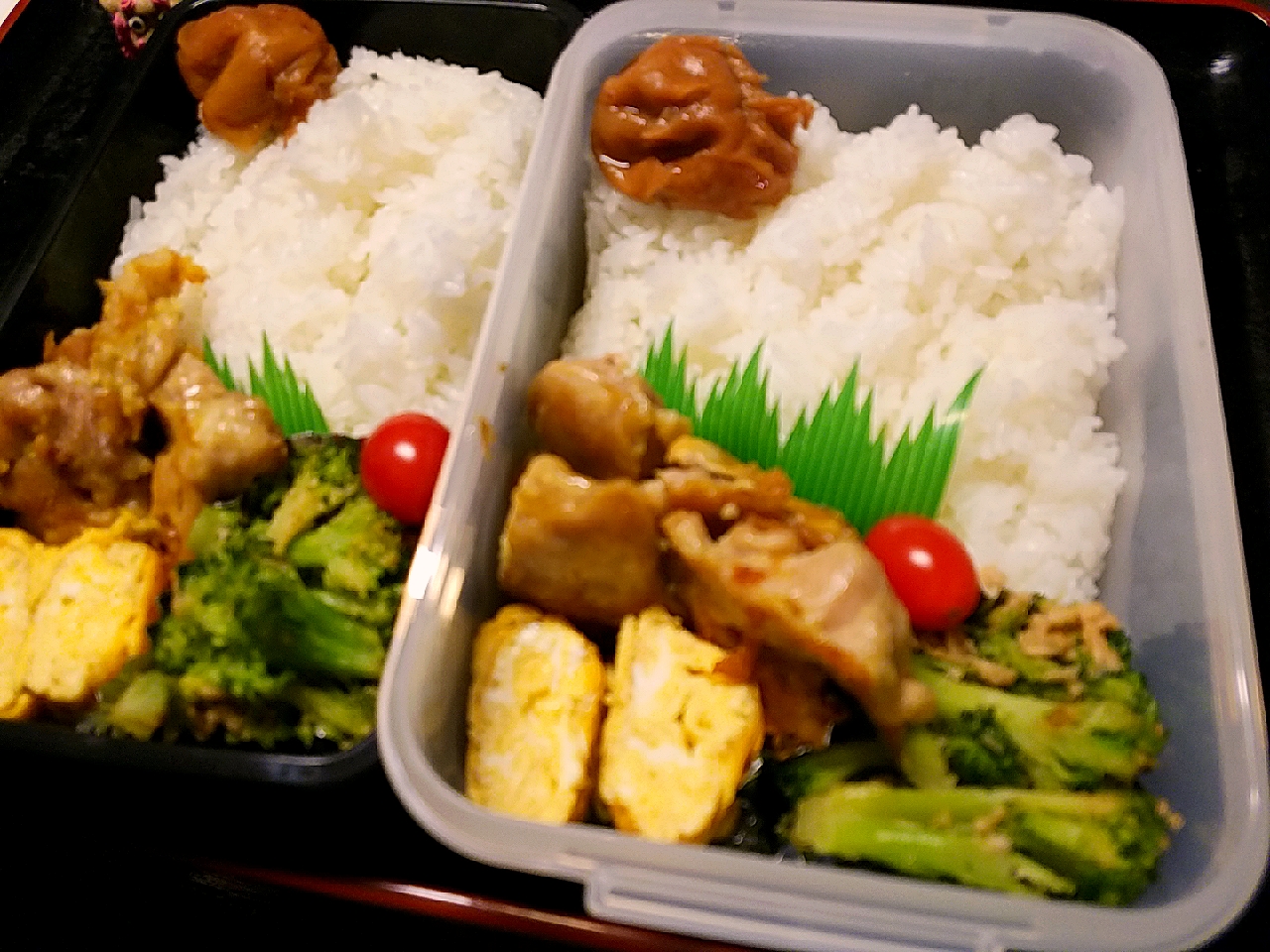 夫弁当、息子弁当