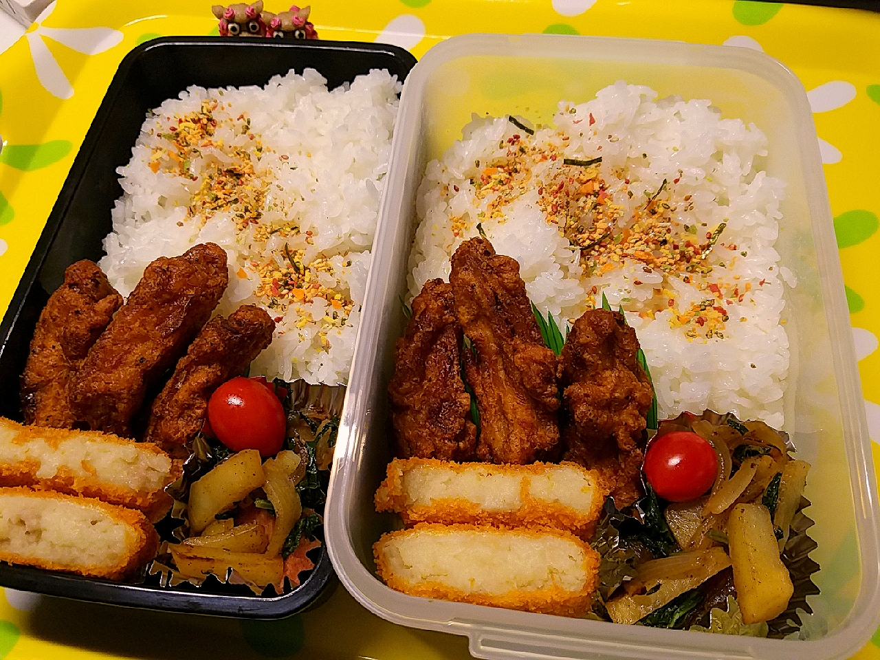 夫弁当、息子弁当