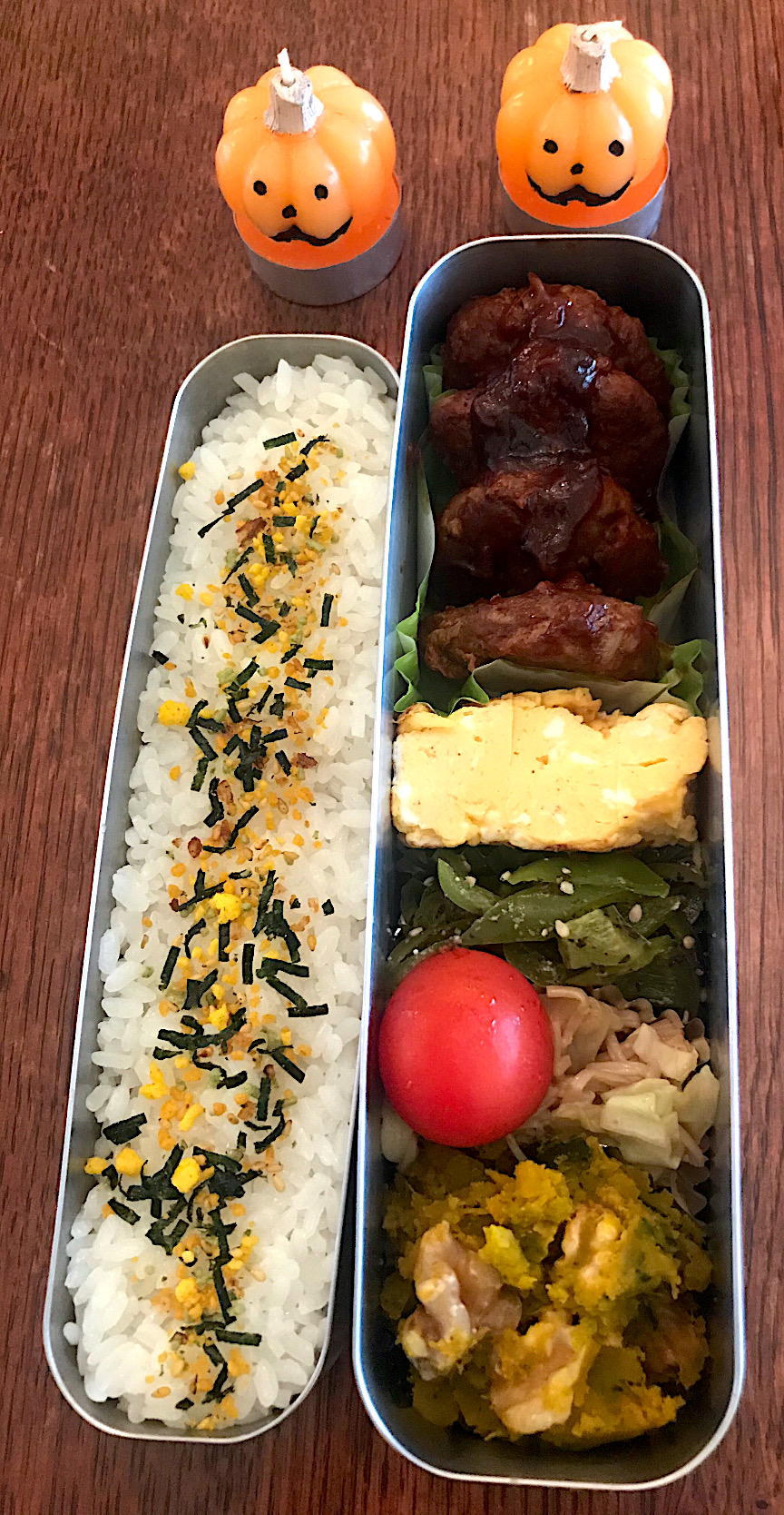 ランチ#お弁当 #お弁当記録  #ハンバーグ弁当