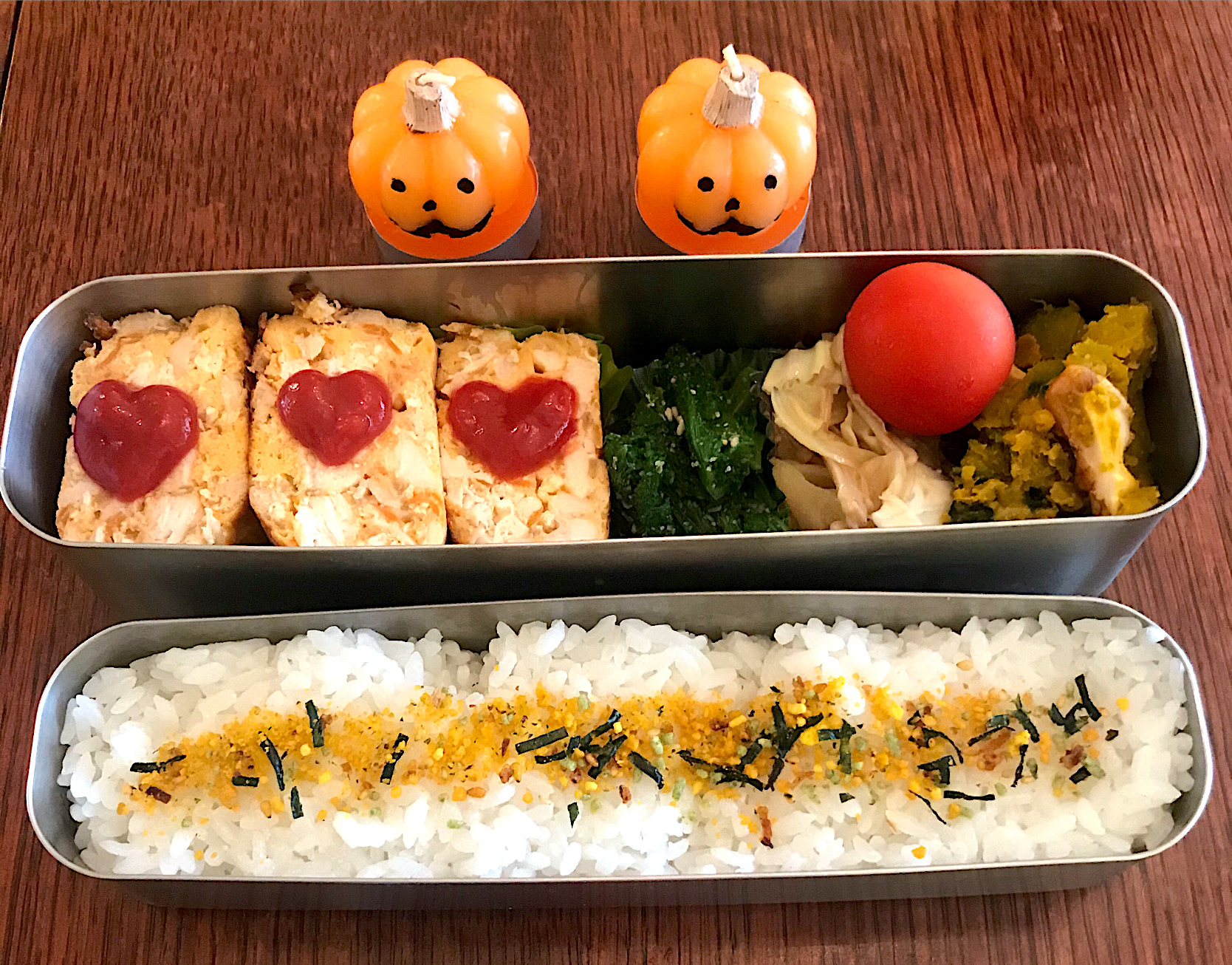 ランチ #お弁当記録  #お弁当  #和風オムレツ