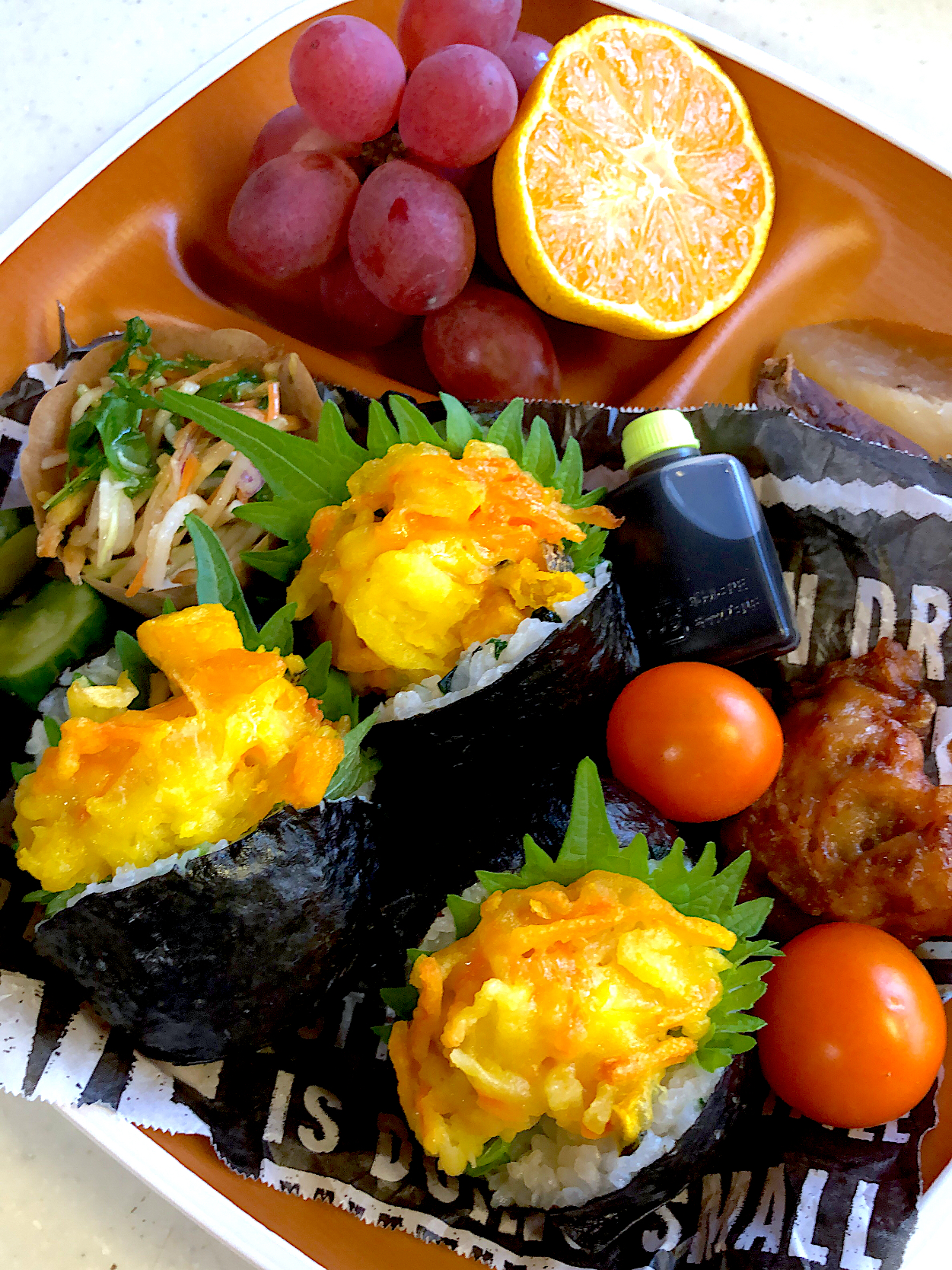 天丼パッカンおにぎり弁当🍙