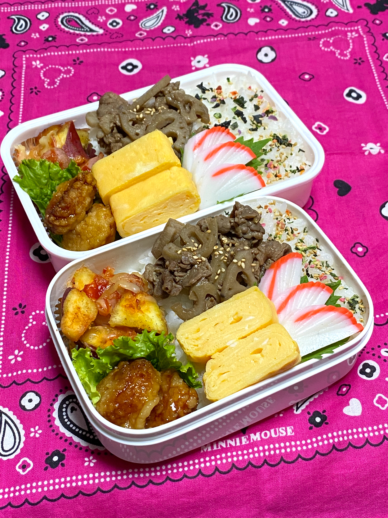 息子のお弁当(リク､チーズ焼き入れて😁❣️)