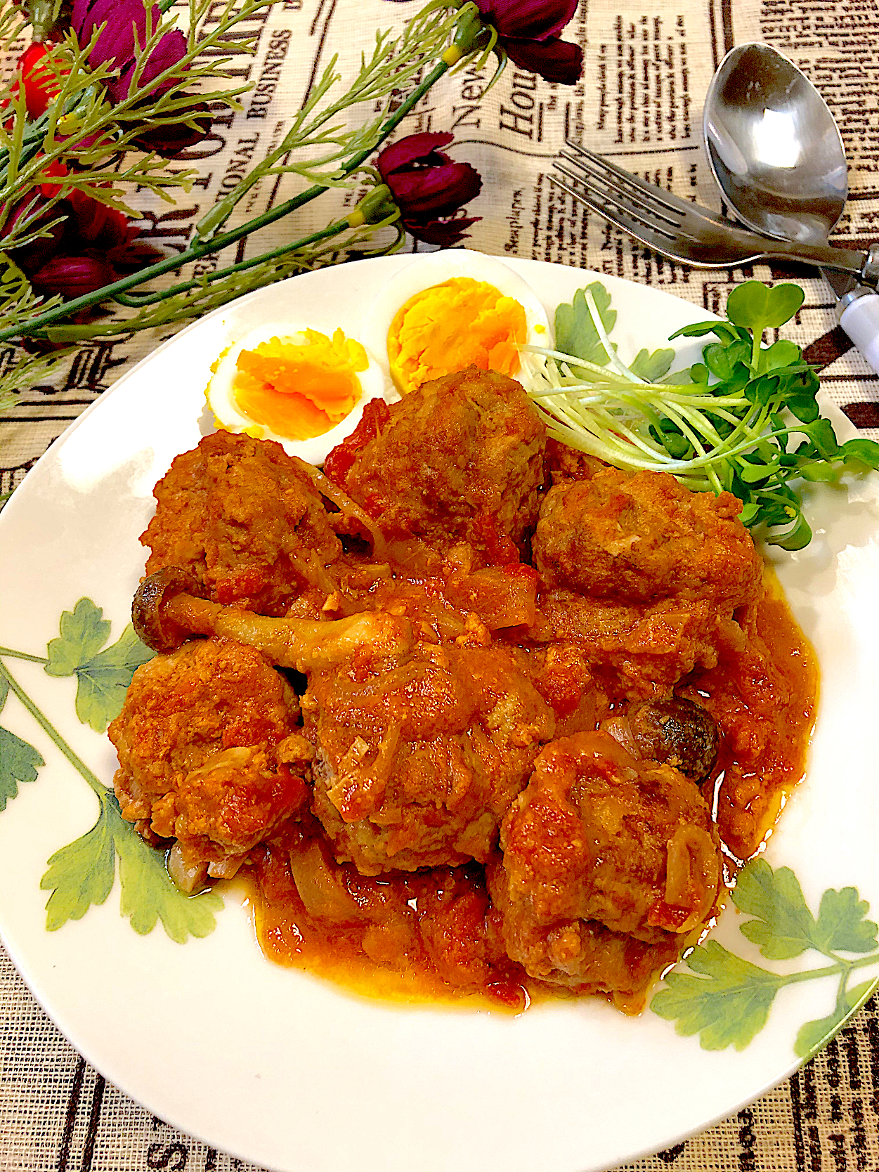 🍅肉団子のトマト味噌煮込み🍅