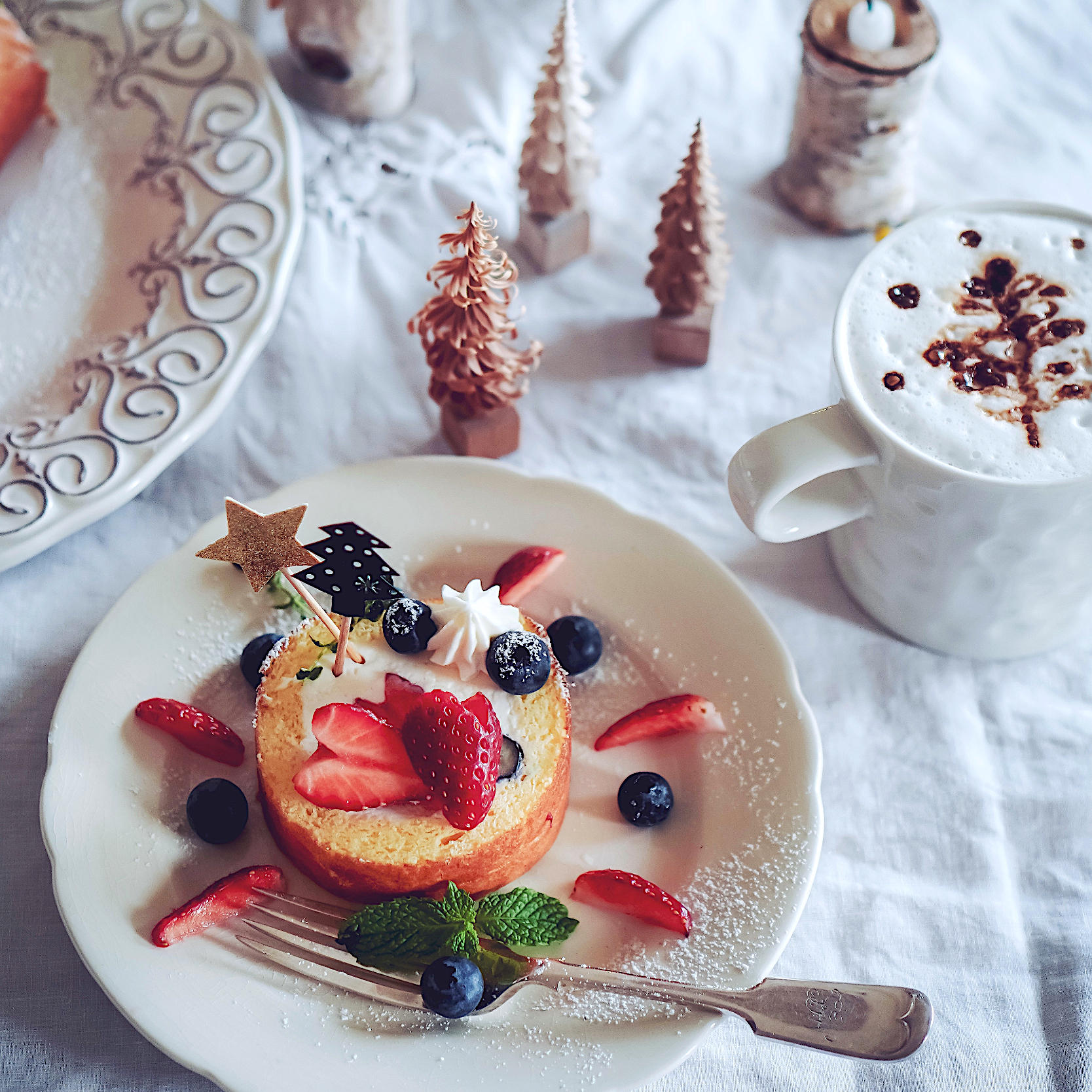 いちごのロールケーキ🍓